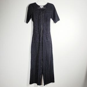 PIPER & SCOOT PIN-STRIPED JUMPSUIT